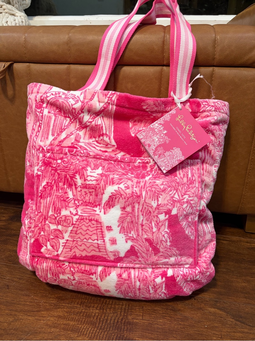 Lilly Pulitzer Towel Tote Palm Beach Towel NWT